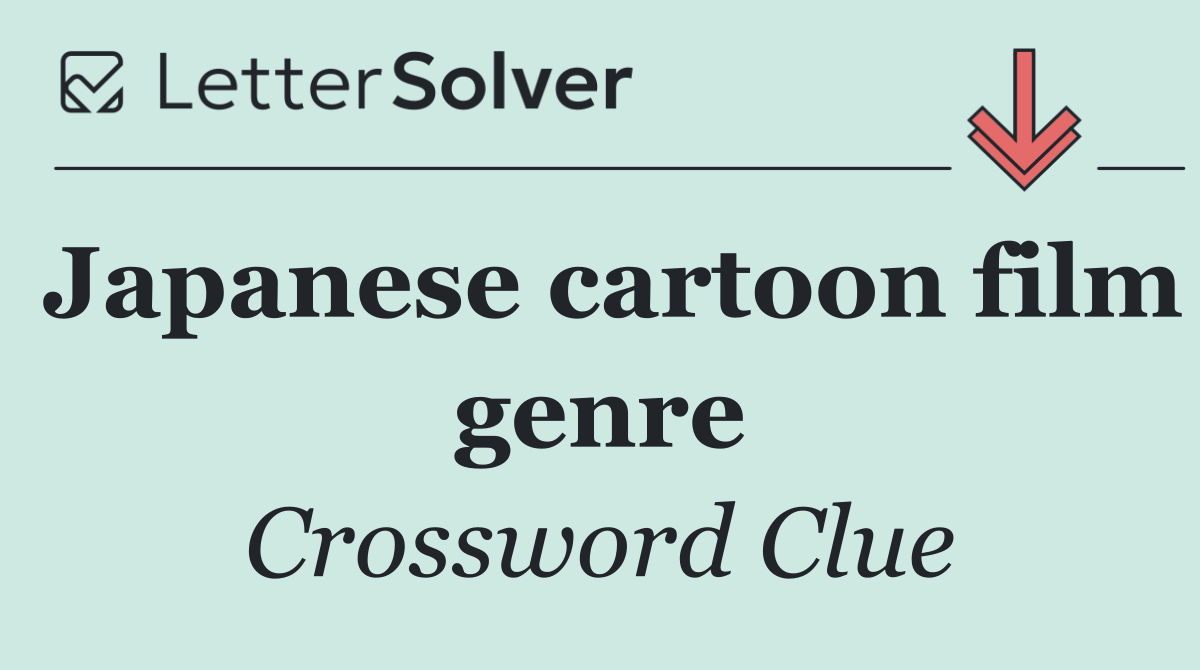 Japanese cartoon film genre