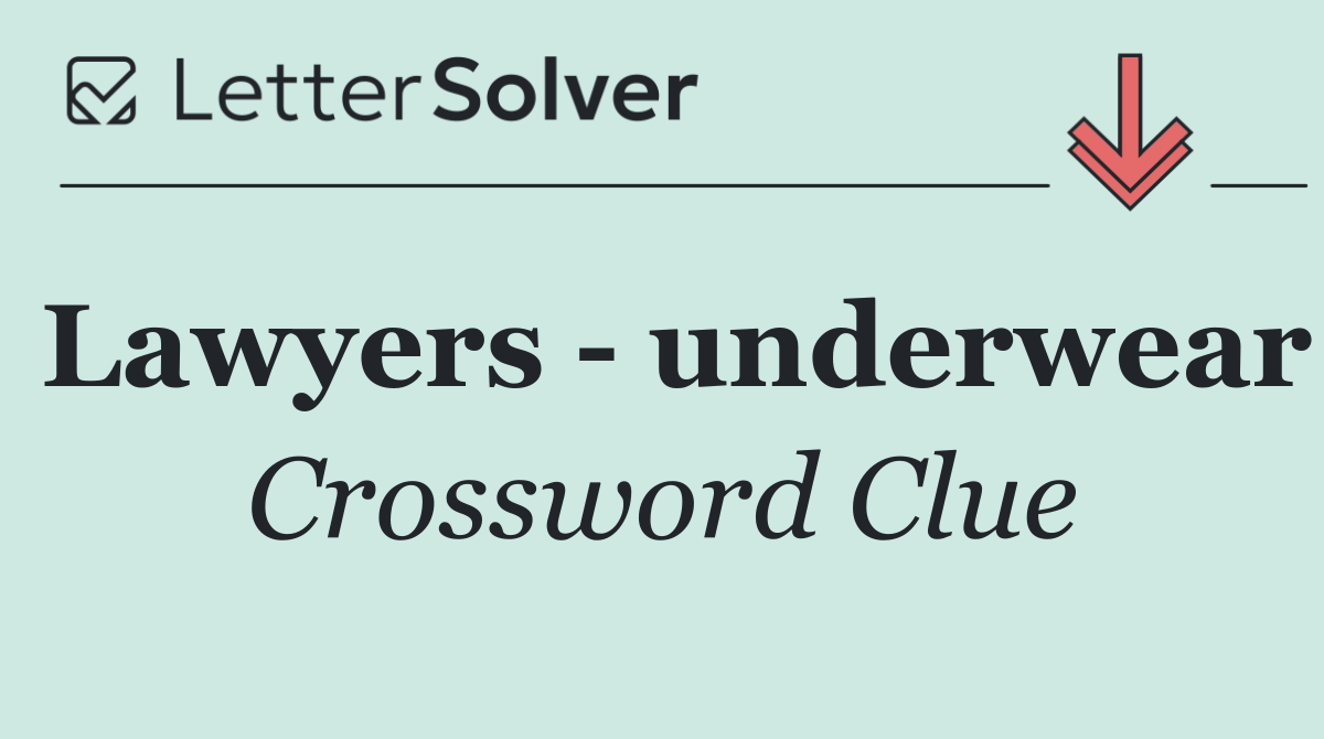 Lawyers   underwear