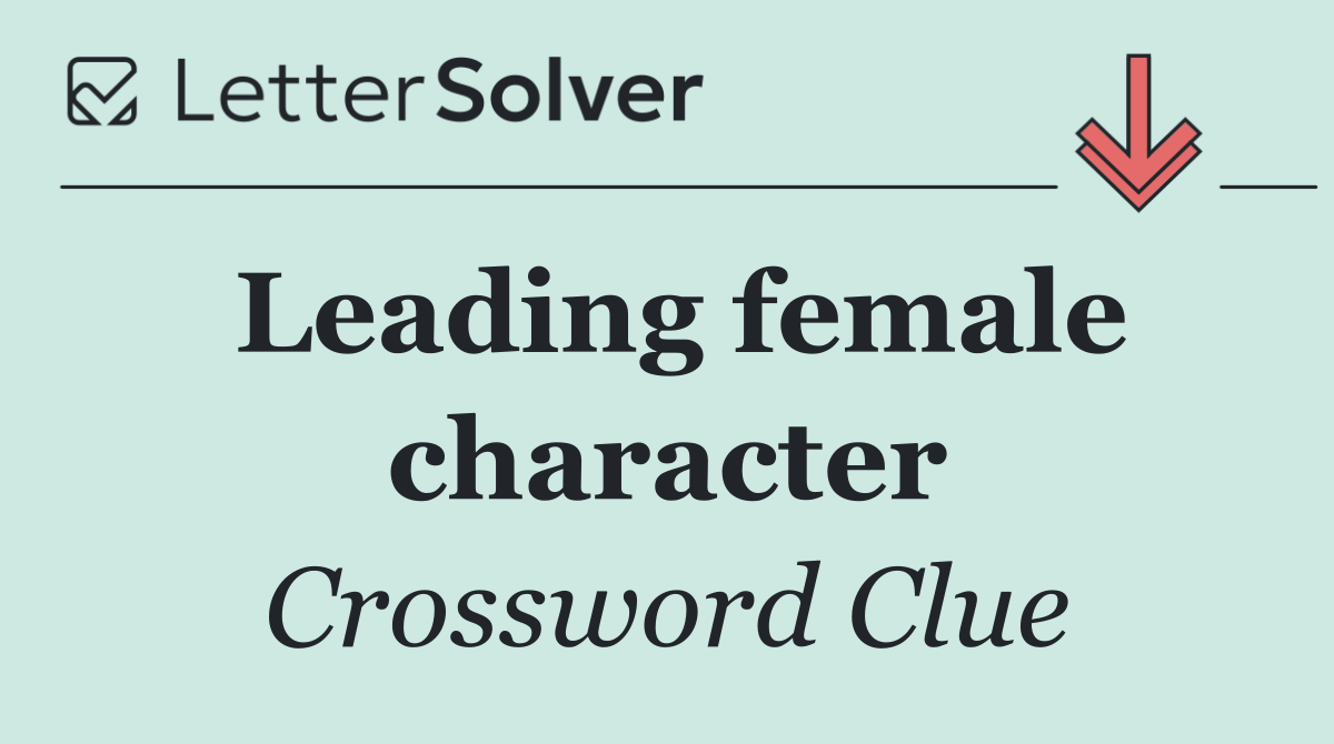 Leading female character
