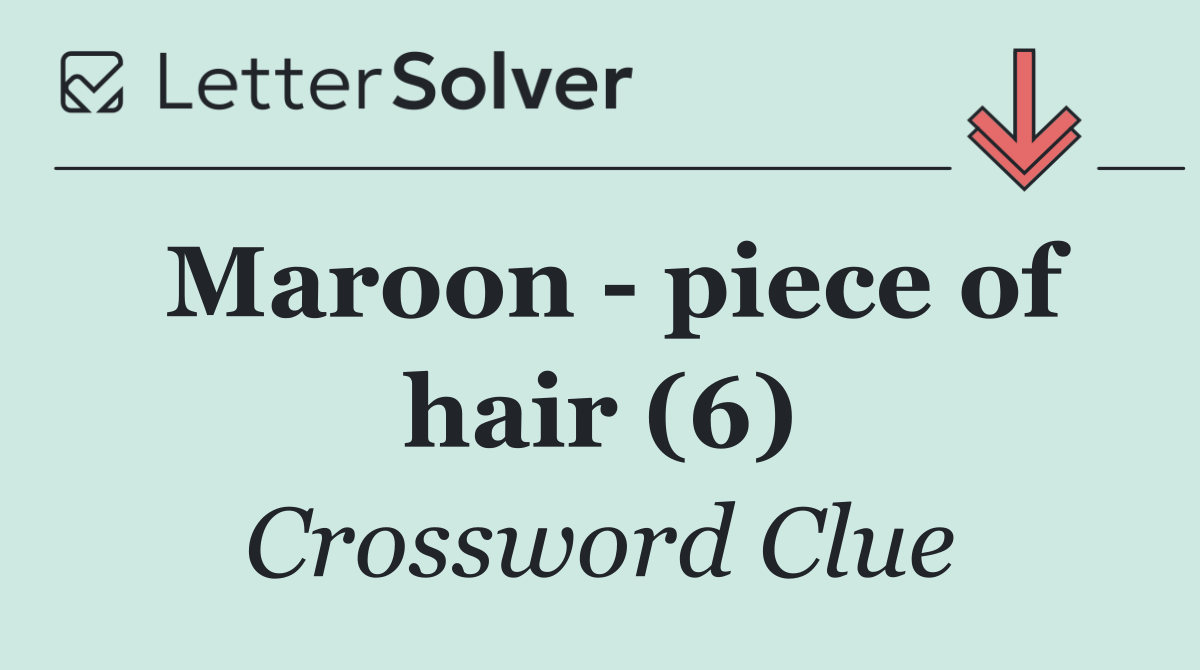 Maroon   piece of hair (6)