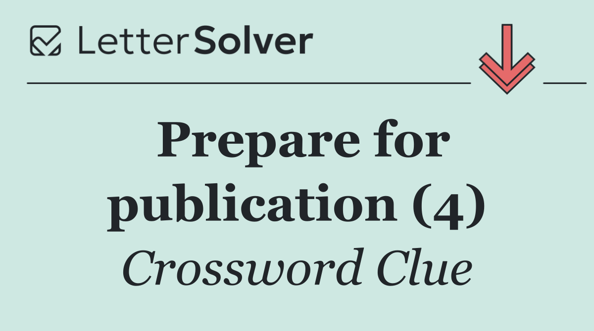 Prepare for publication (4)