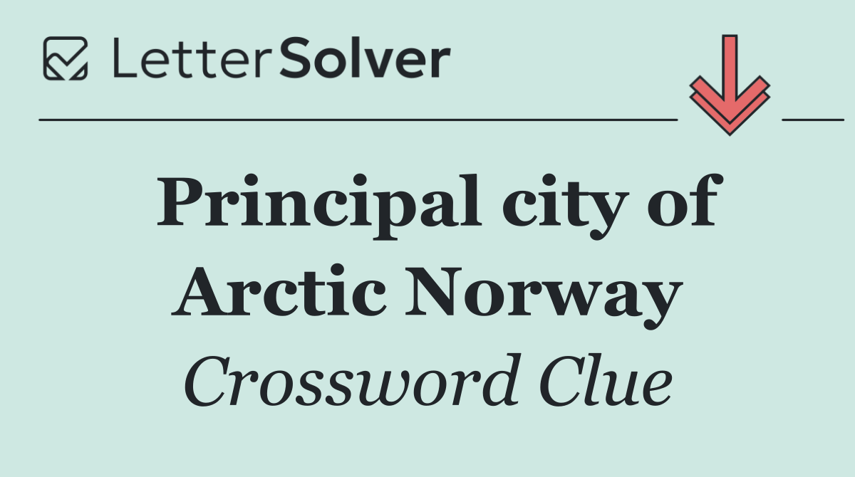 Principal city of Arctic Norway