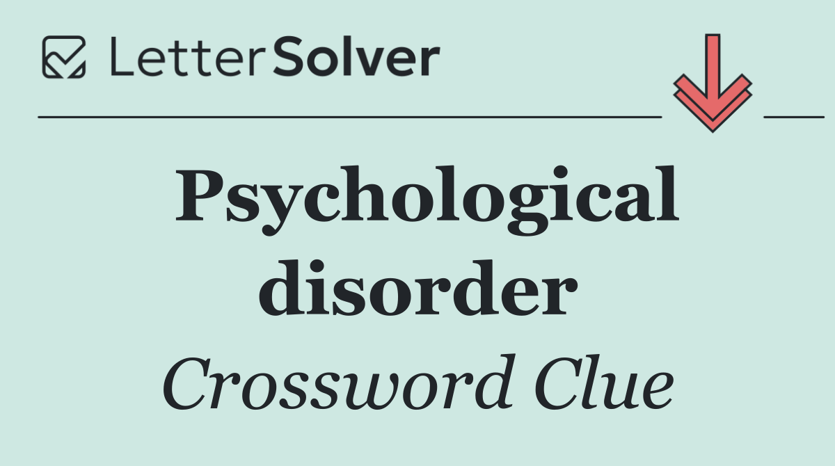 Psychological disorder