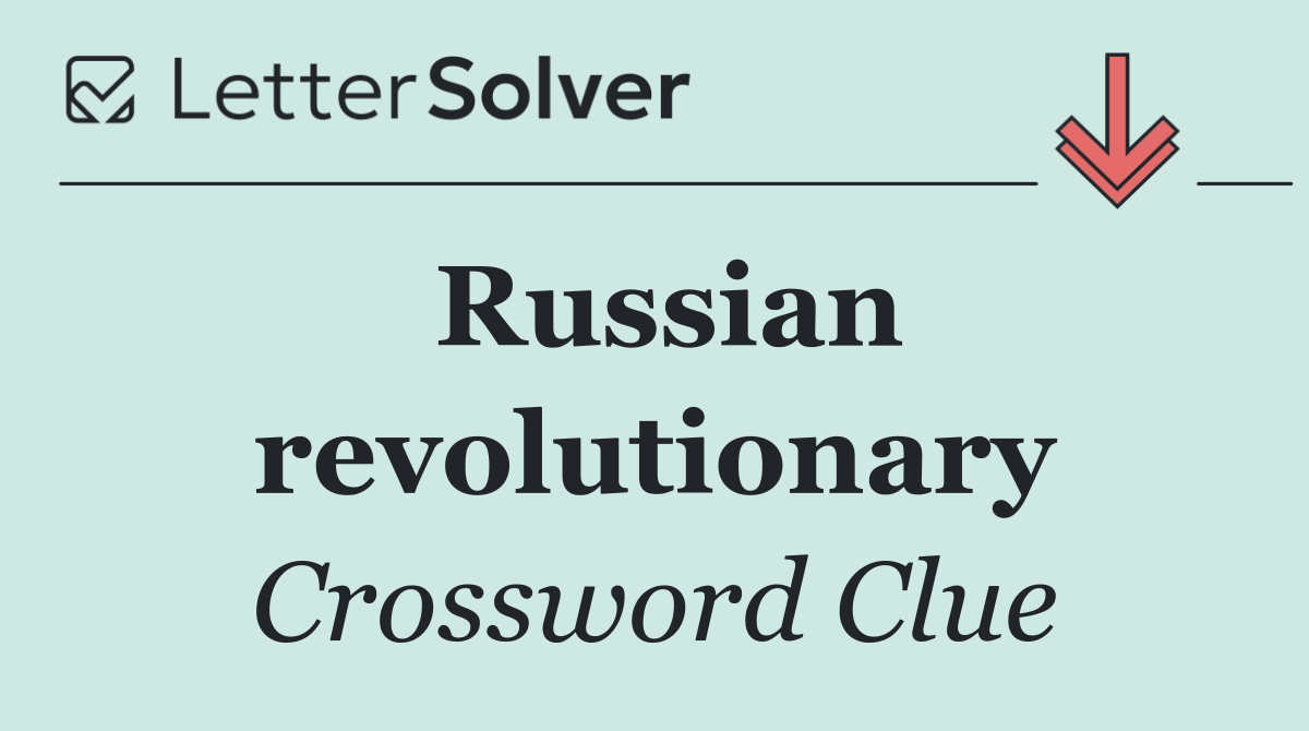 Russian revolutionary