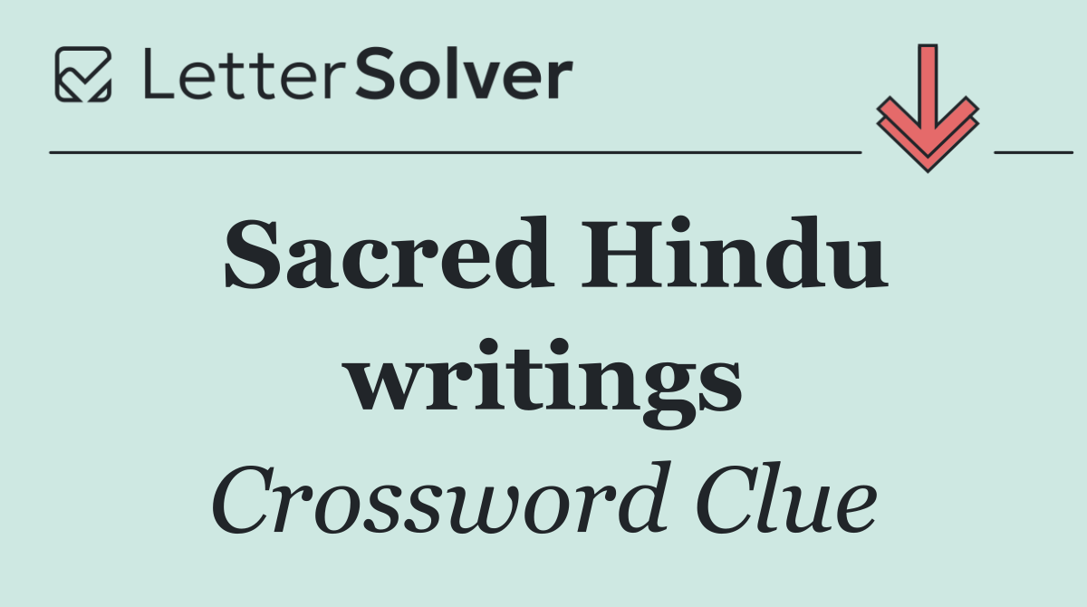 Sacred Hindu writings
