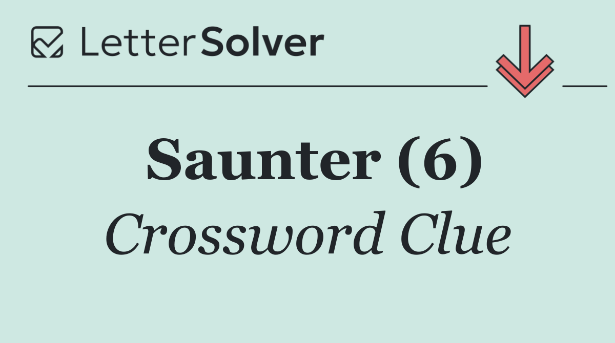 Saunter (6)