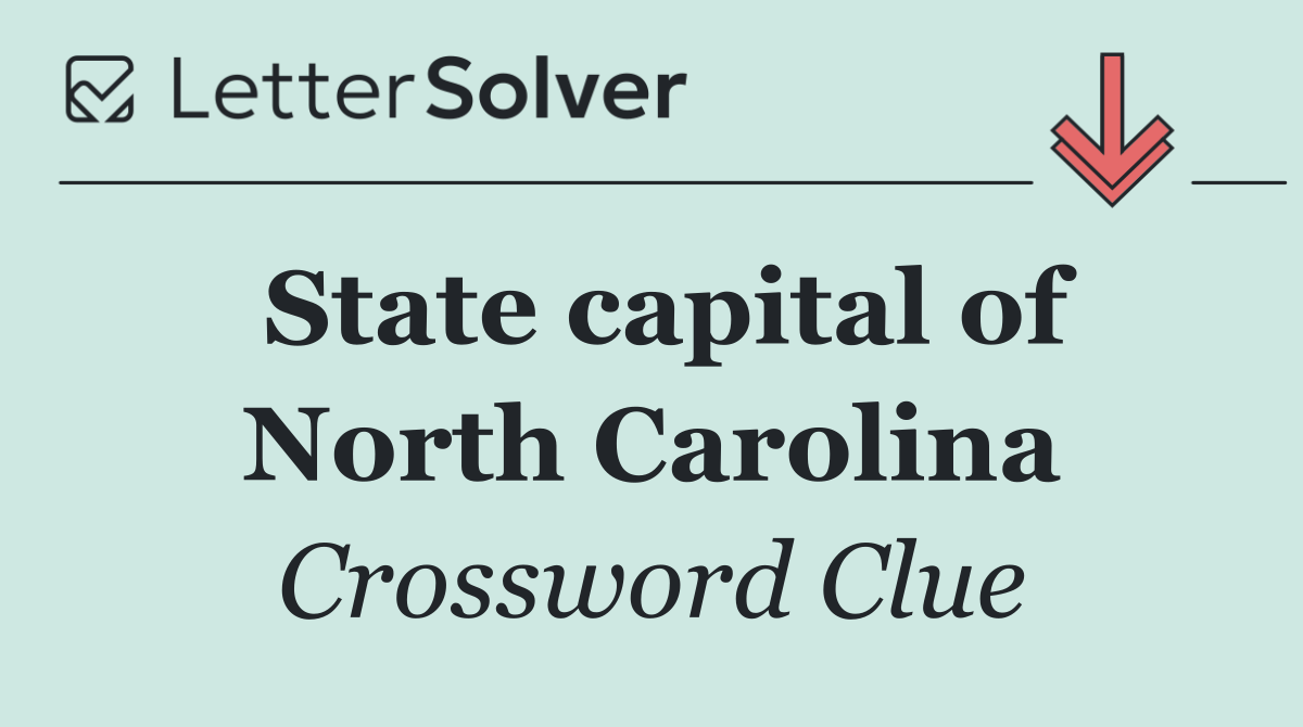 State capital of North Carolina