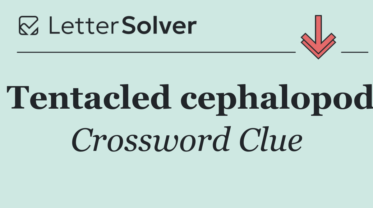 Tentacled cephalopod