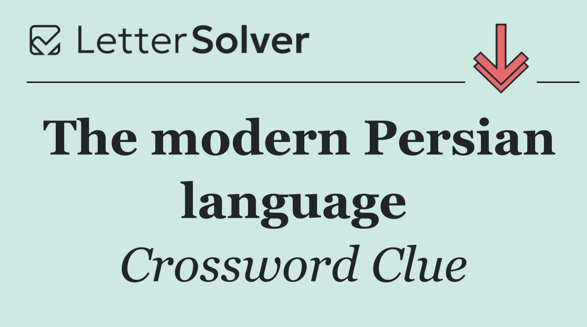 The modern Persian language