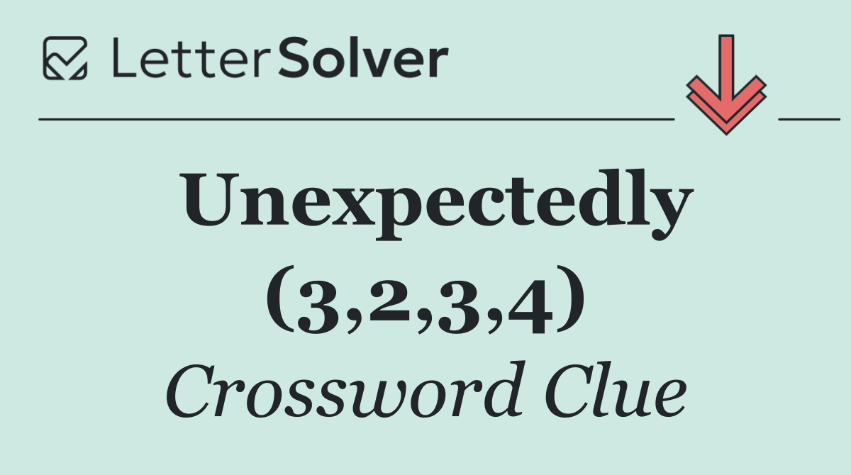 Unexpectedly (3,2,3,4)