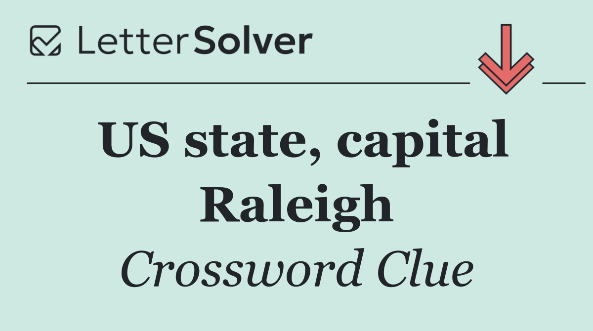 US state, capital Raleigh