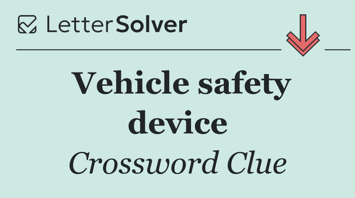 Vehicle safety device