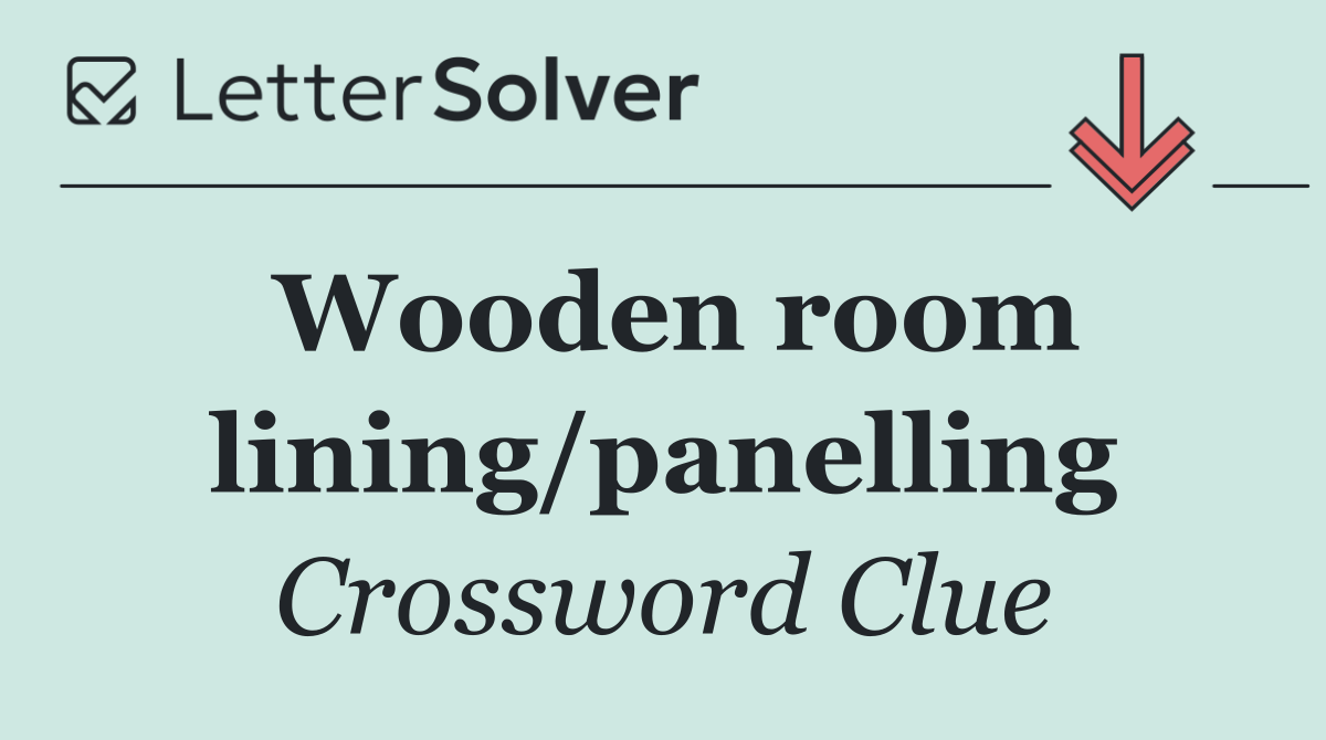 Wooden room lining/panelling
