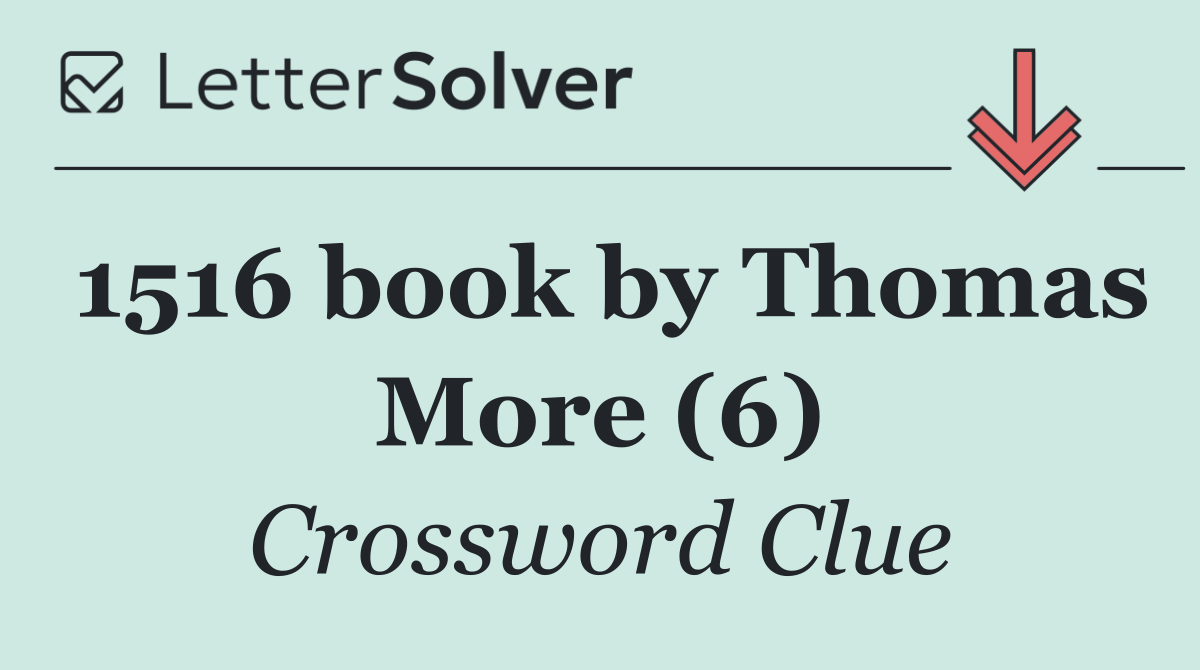 1516 book by Thomas More (6)