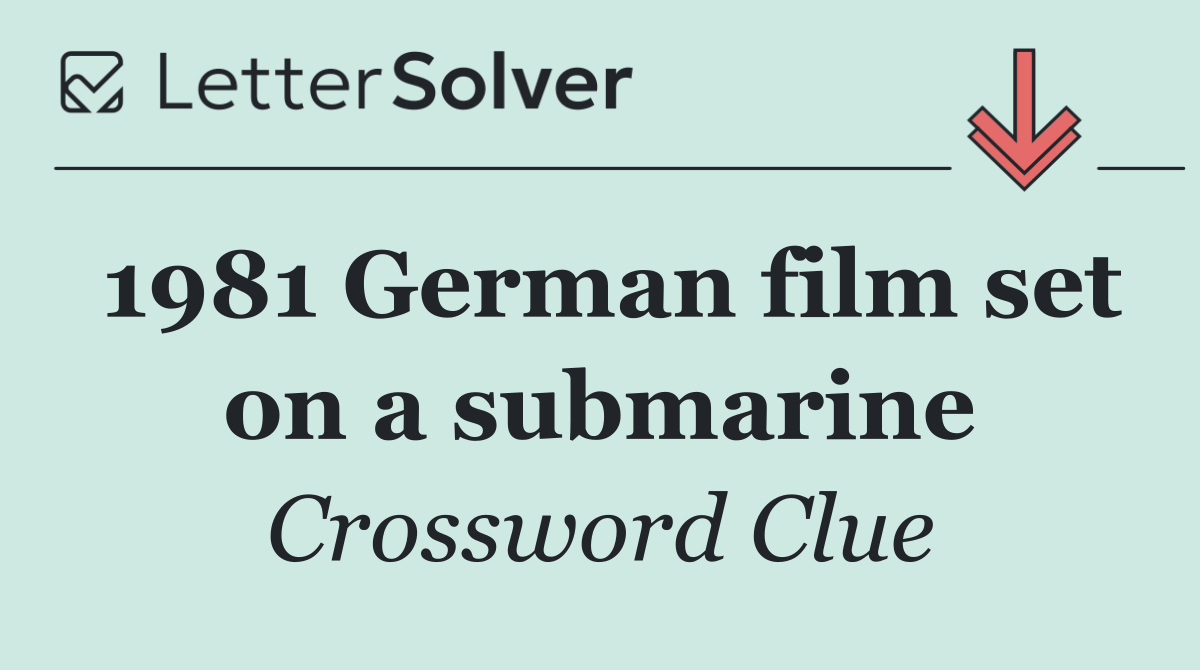 1981 German film set on a submarine