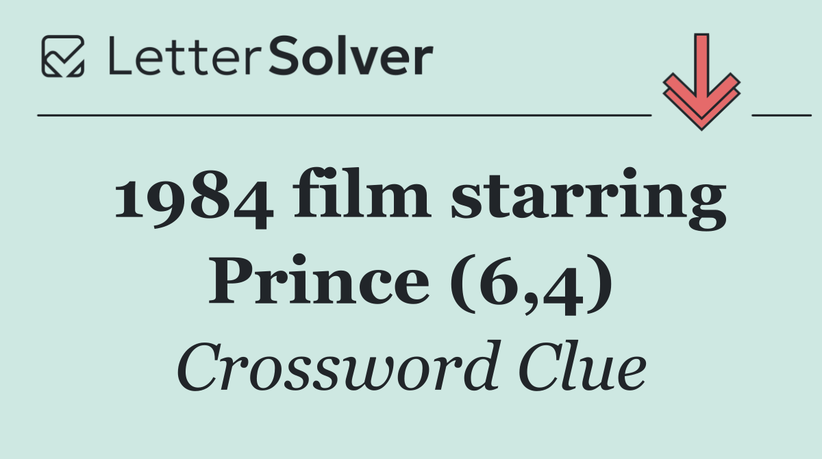 1984 film starring Prince (6,4)