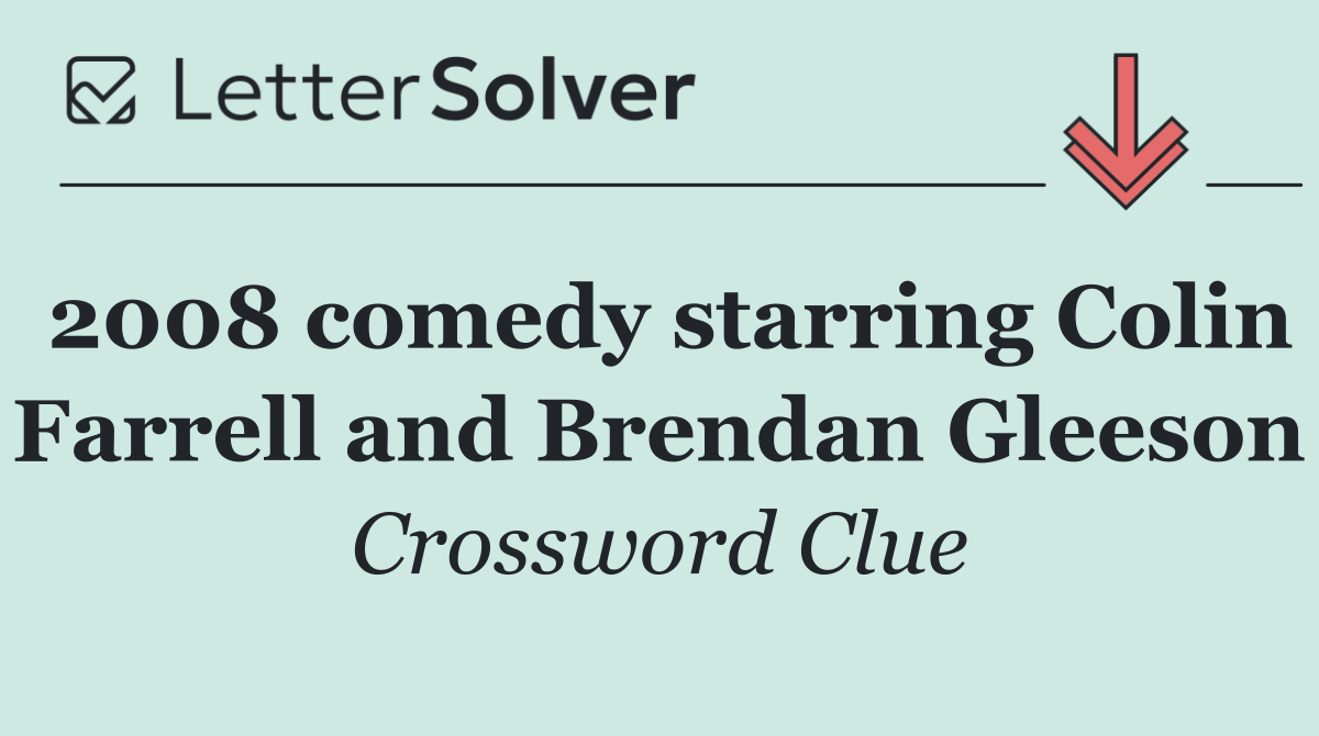 2008 comedy starring Colin Farrell and Brendan Gleeson