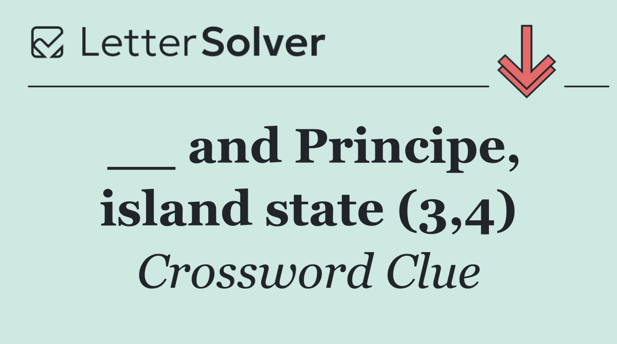 __ and Principe, island state (3,4)