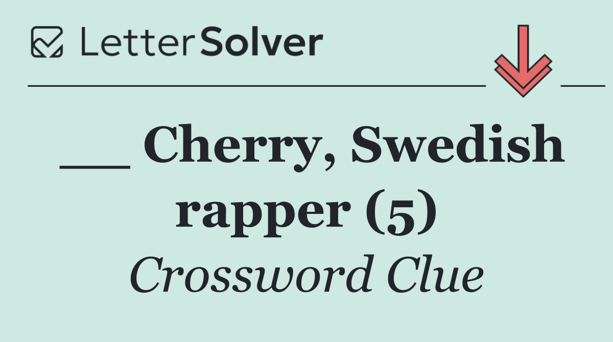 __ Cherry, Swedish rapper (5)