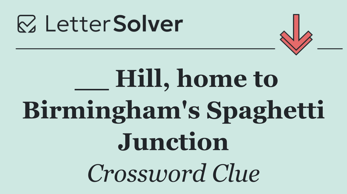 __ Hill, home to Birmingham's Spaghetti Junction