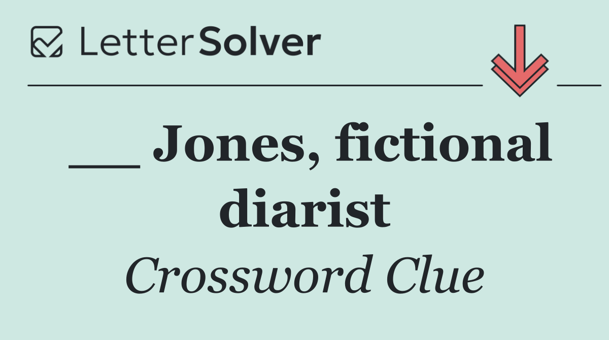 __ Jones, fictional diarist