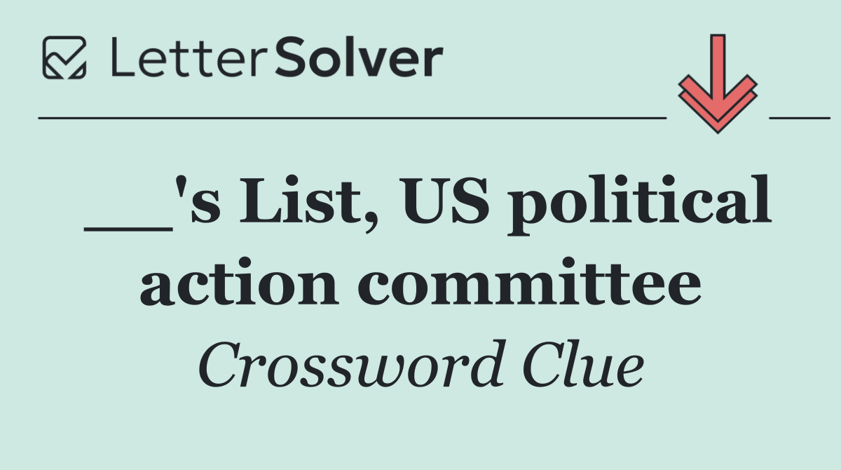 __'s List, US political action committee
