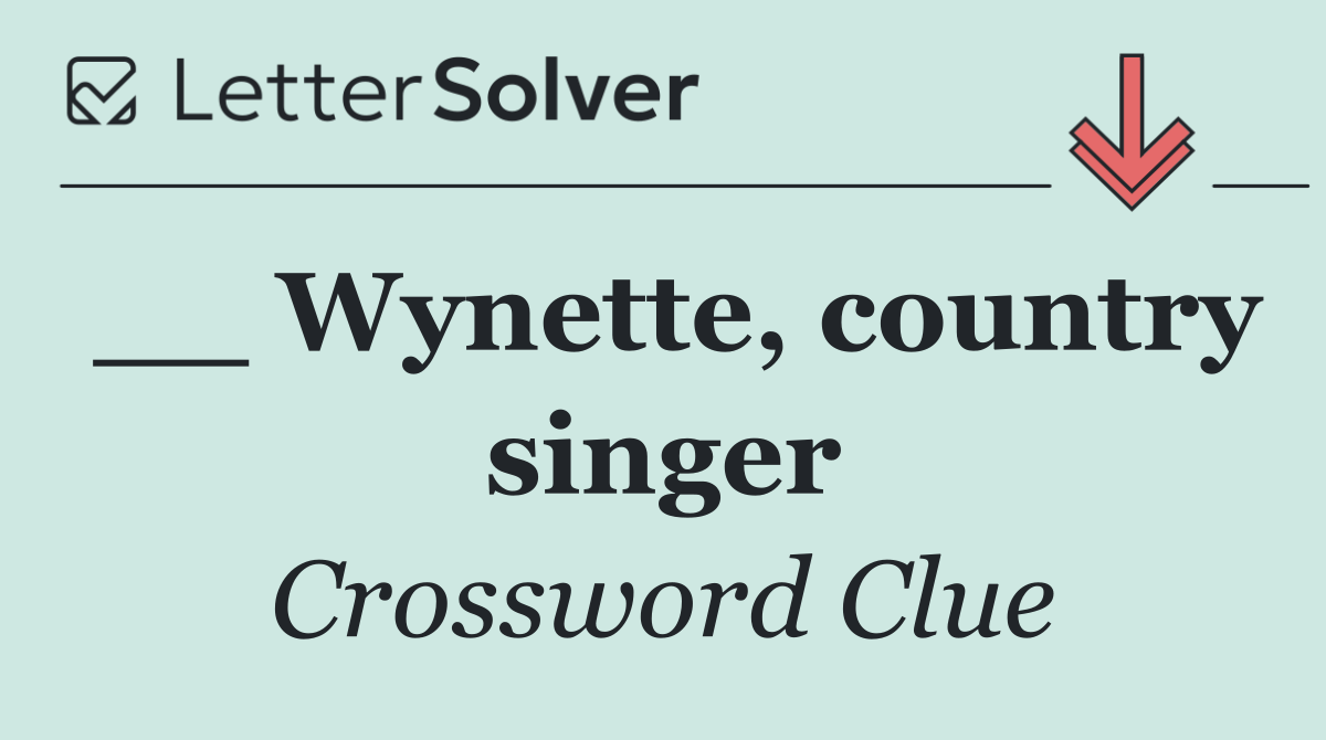 __ Wynette, country singer