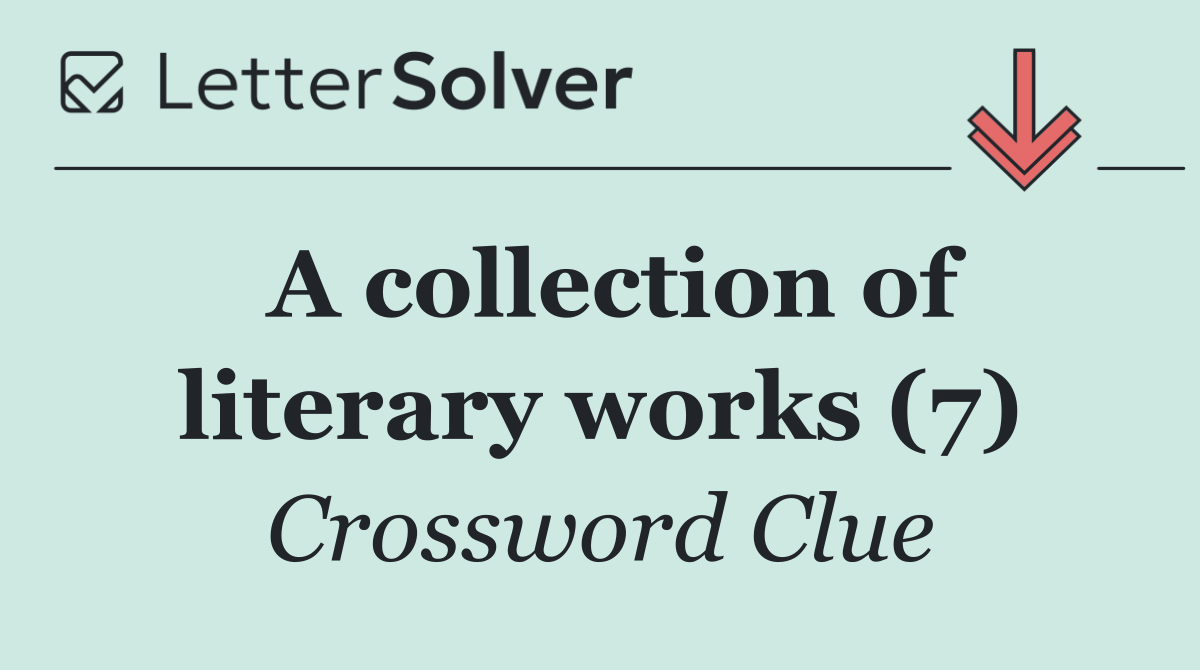 A collection of literary works (7)