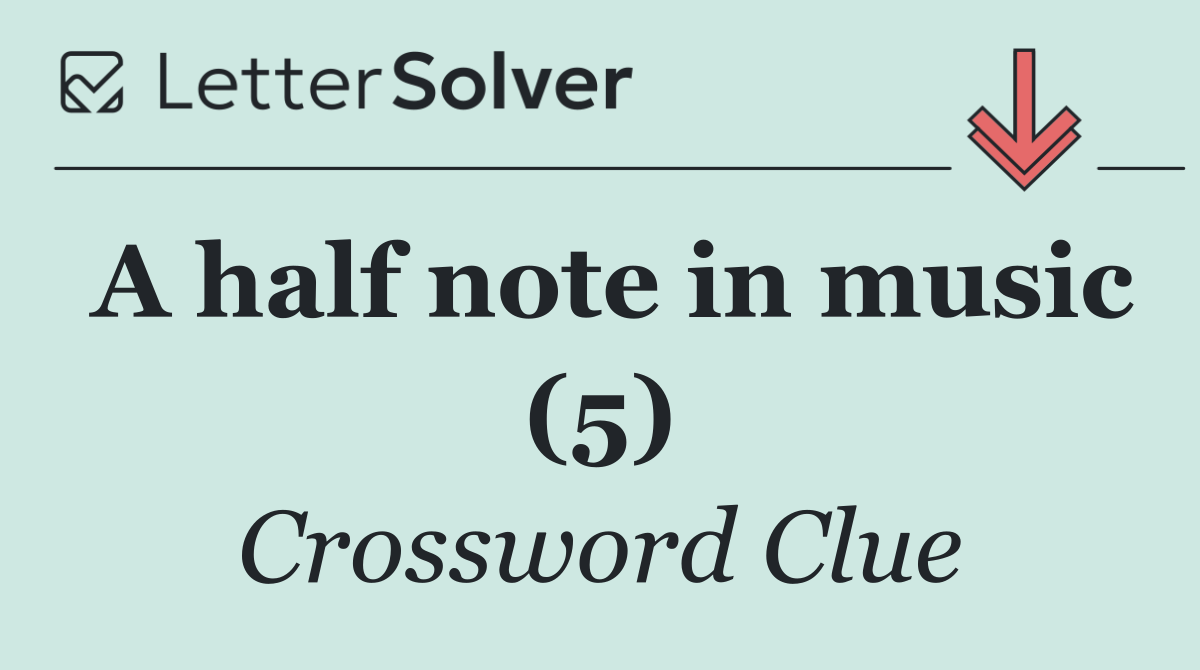 A half note in music (5)