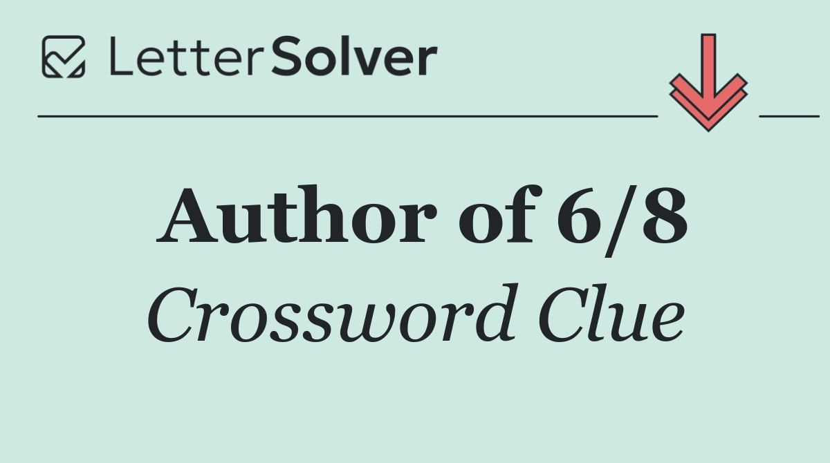 Author of 6/8