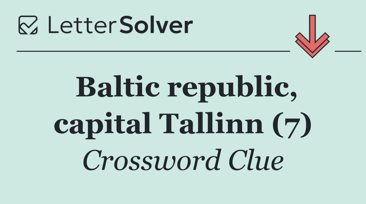 Baltic republic, capital Tallinn (7)