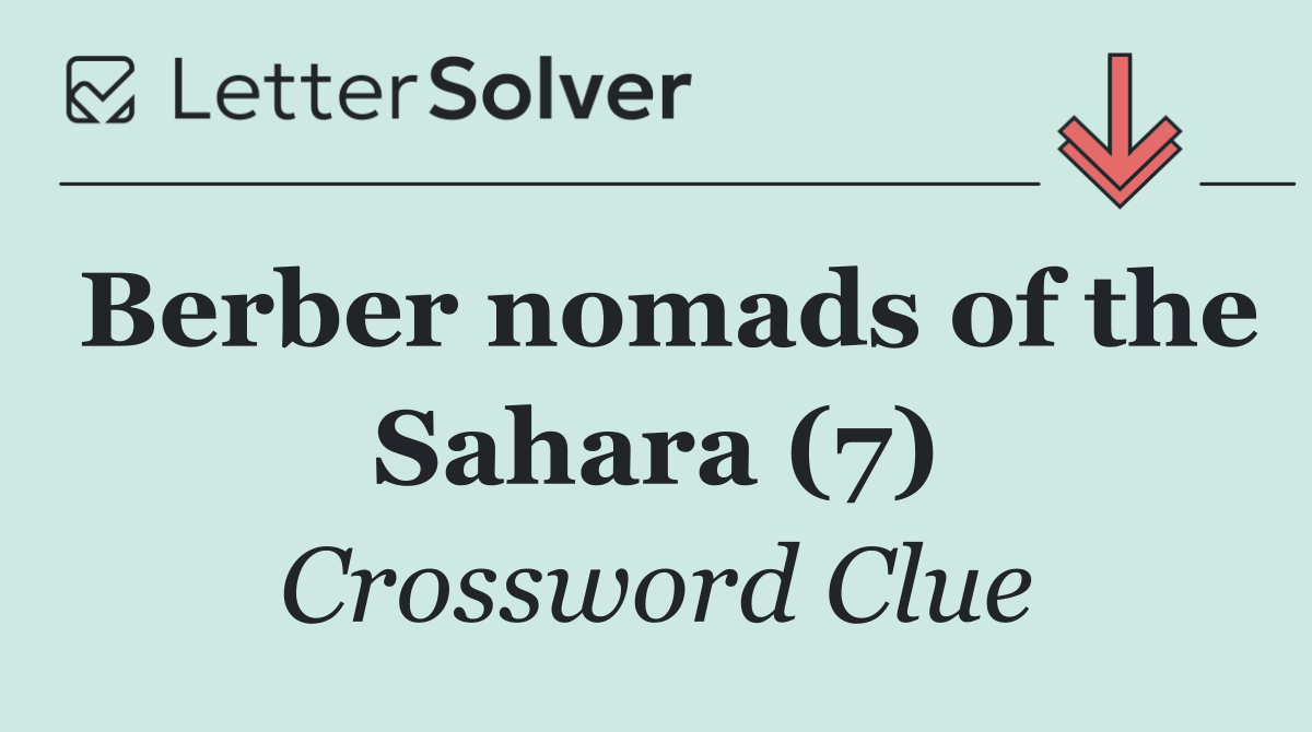 Berber nomads of the Sahara (7)