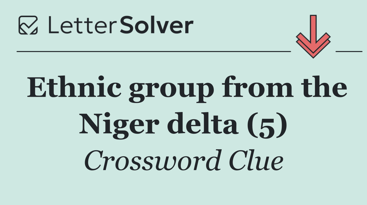 Ethnic group from the Niger delta (5)