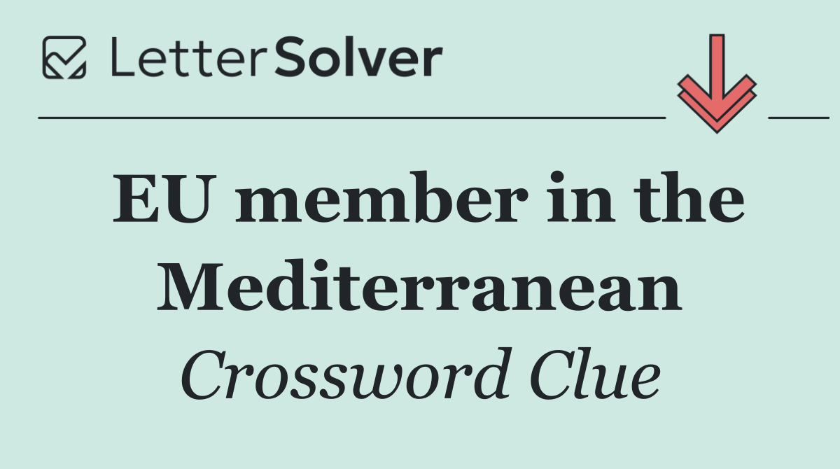 EU member in the Mediterranean