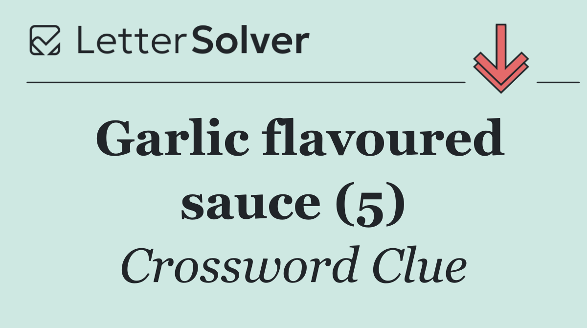 Garlic flavoured sauce (5)