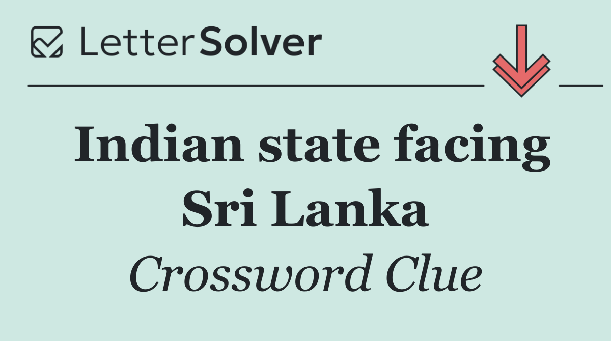 Indian state facing Sri Lanka