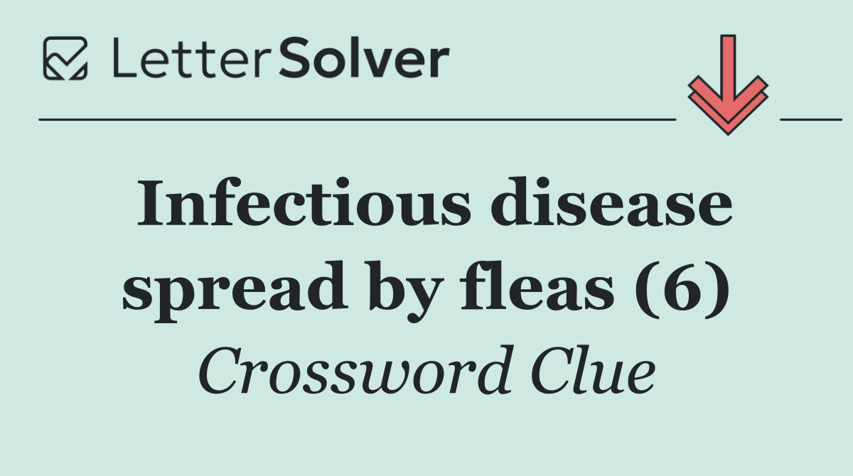 Infectious disease spread by fleas (6)