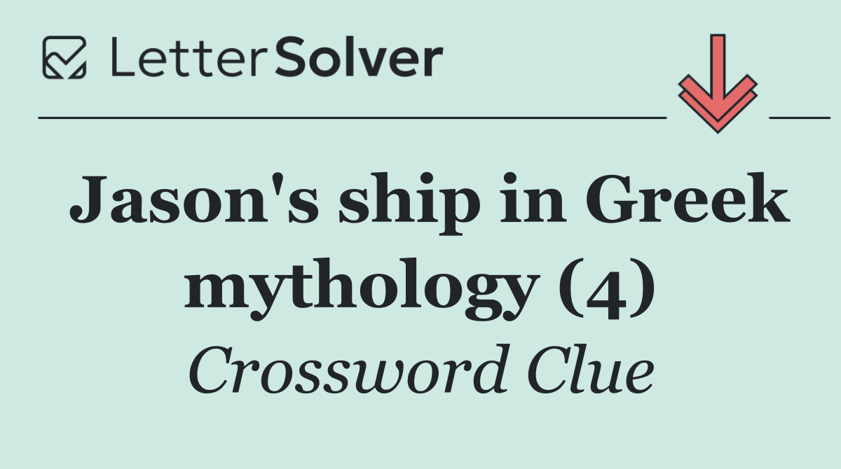 Jason's ship in Greek mythology (4)