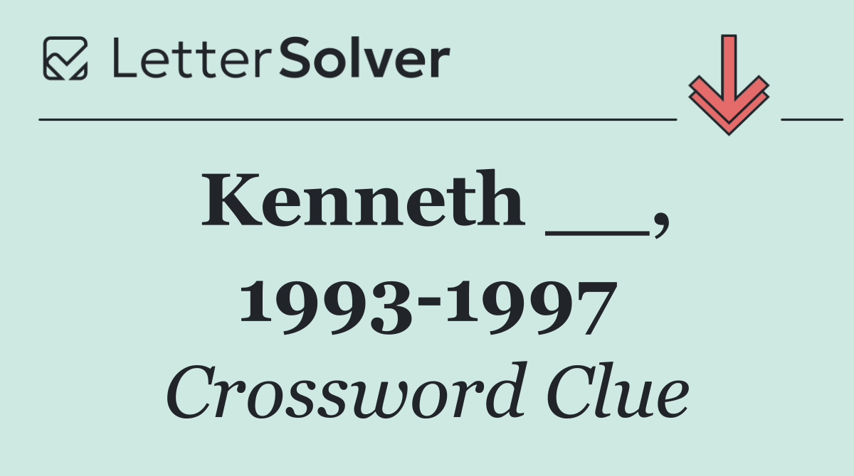Kenneth __, 1993 1997