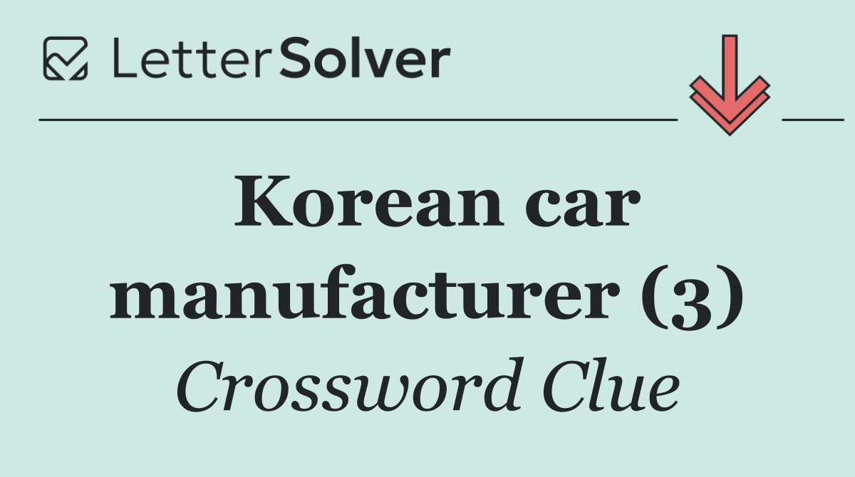 Korean car manufacturer (3)