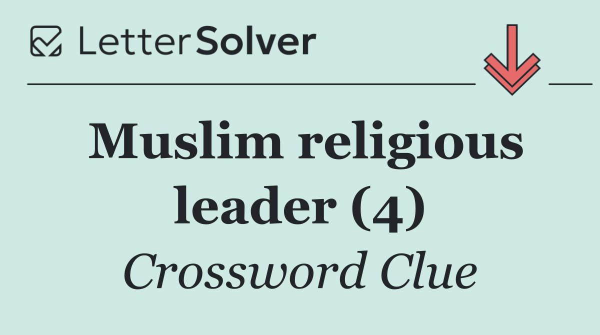 Muslim religious leader (4)