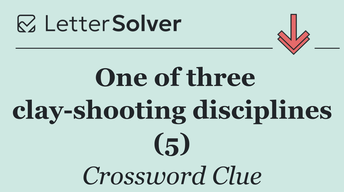One of three clay shooting disciplines (5)
