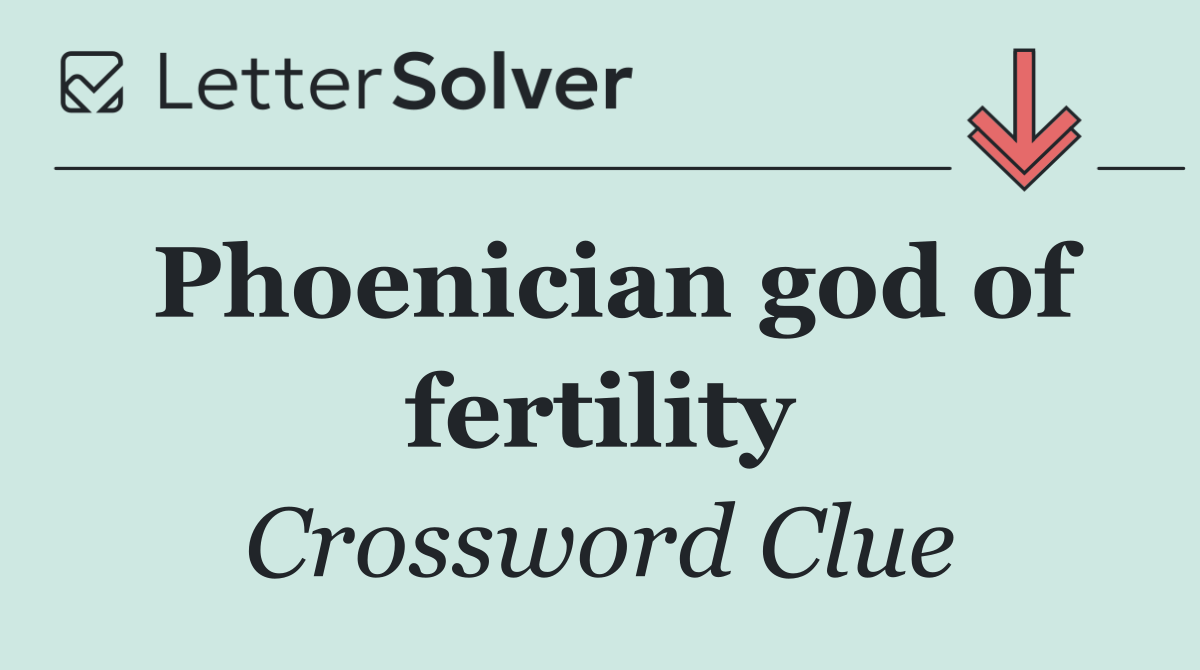 Phoenician god of fertility