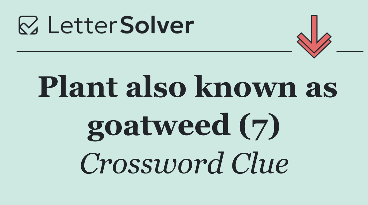Plant also known as goatweed (7)