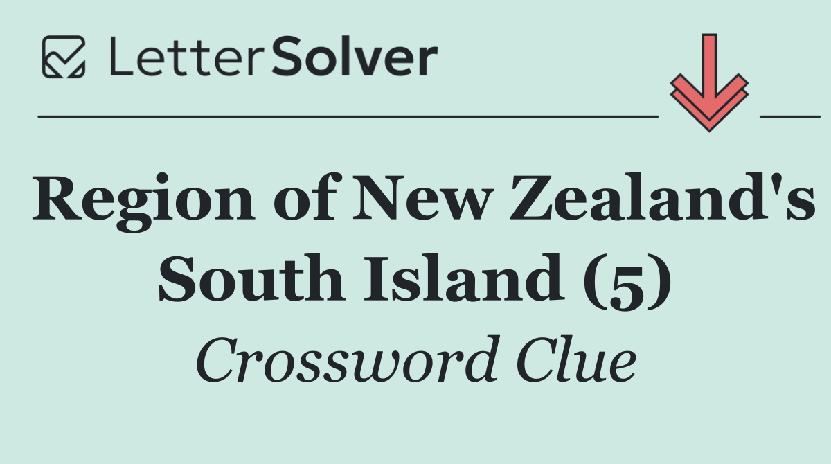 Region of New Zealand's South Island (5)