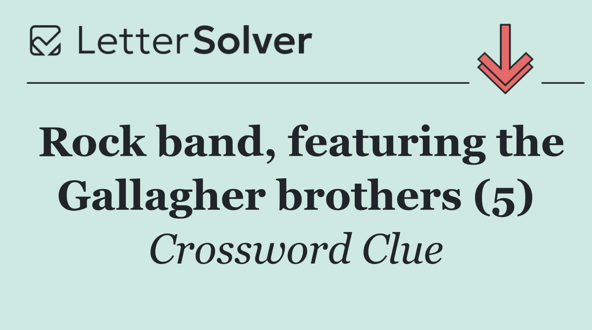 Rock band, featuring the Gallagher brothers (5)