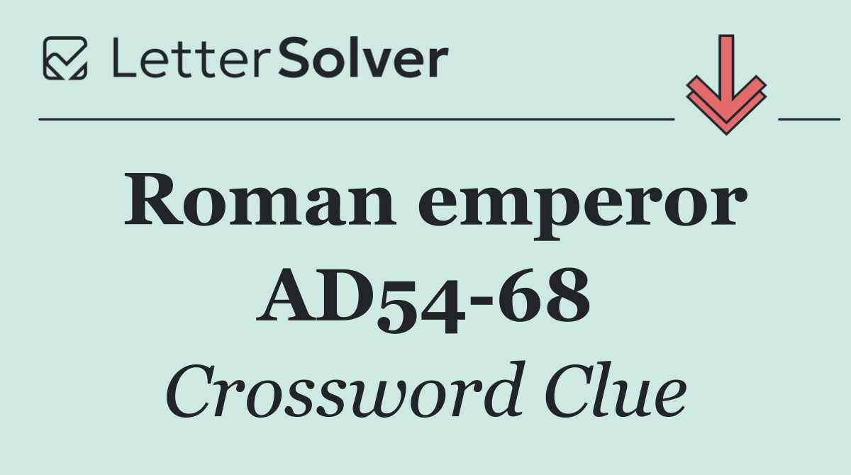 Roman emperor AD54 68