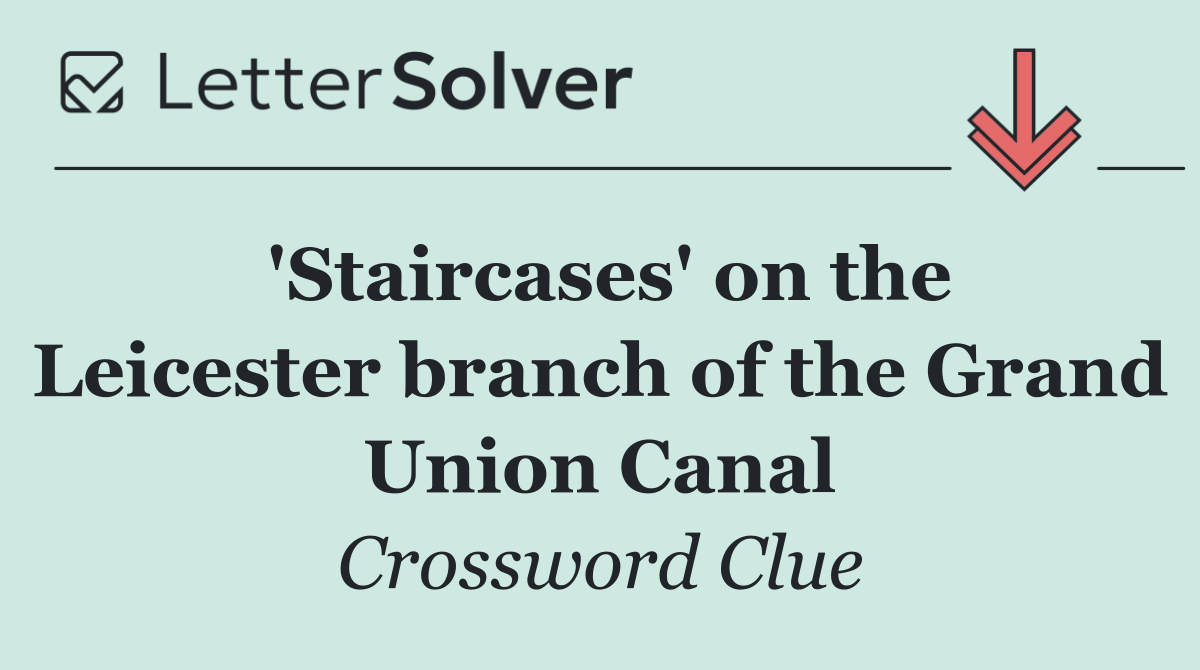'Staircases' on the Leicester branch of the Grand Union Canal