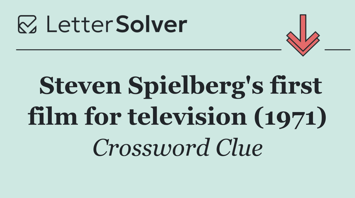 Steven Spielberg's first film for television (1971)
