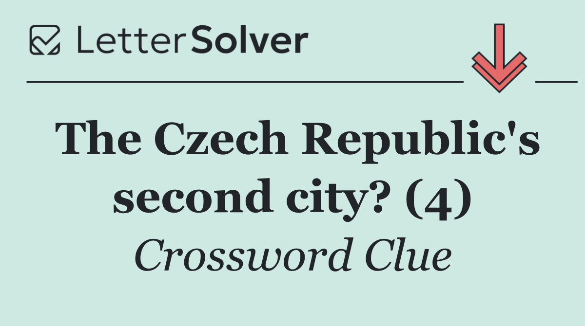 The Czech Republic's second city? (4)